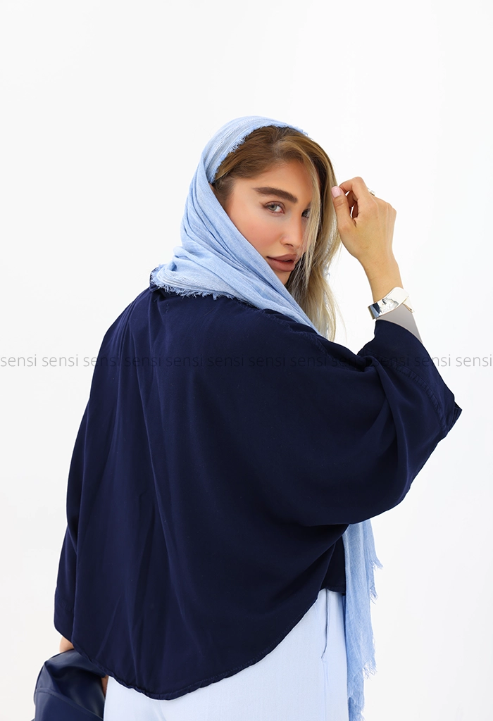 شومیز زنانه آستین خفاشی سیلک کد1005858